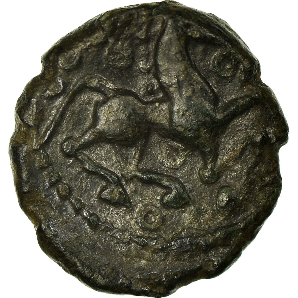 Coin, Bellovaci, 1/4 Stater, EF(40-45), Bronze, Delestrée:287