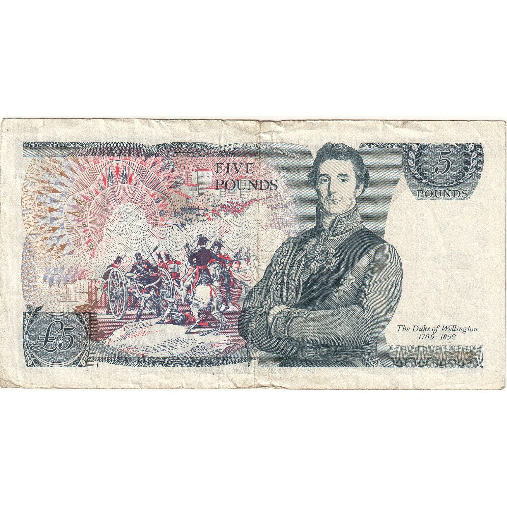 Banknote, Great Britain, 5 Pounds, 1971-1972, KM:378a, EF(40-45)