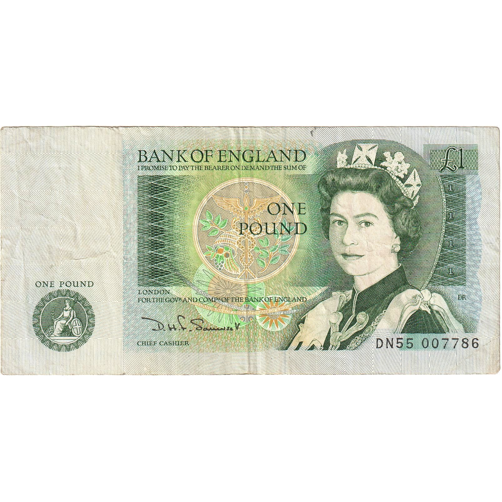 Banknote, Great Britain, 1 Pound, Undated (1981-84), KM:377b, VF(30-35)