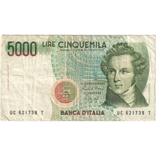 Nota, Itália, 5000 Lire, 1985, 1985-01-04, KM:111b, EF(40-45)