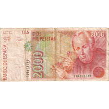 Banknote, Spain, 2000 Pesetas, 1992, 1992-04-24, KM:164, VF(30-35)