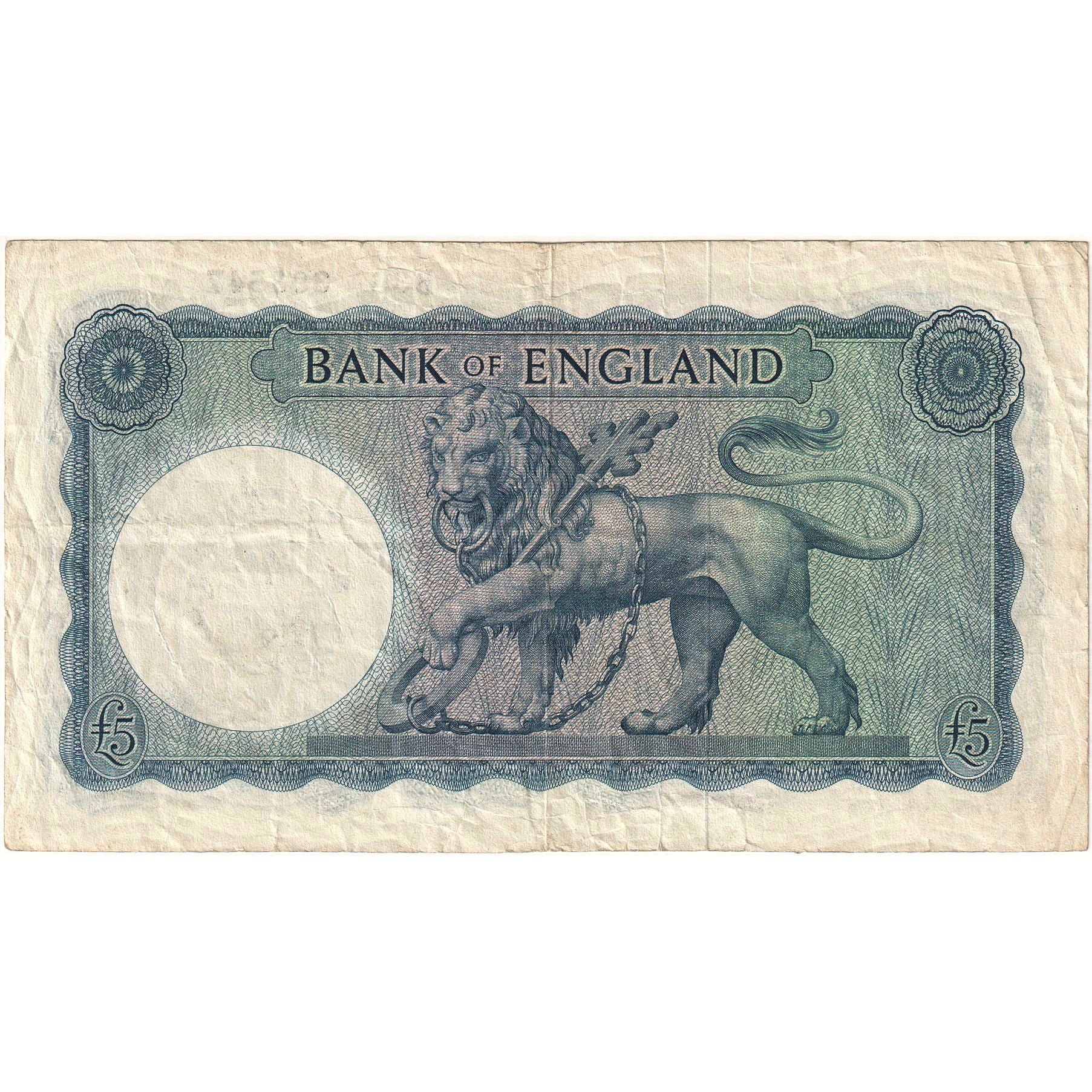 Billete, 5 Pounds, undated (1957-61), Gran Bretaña, Undated (1996), KM:371a