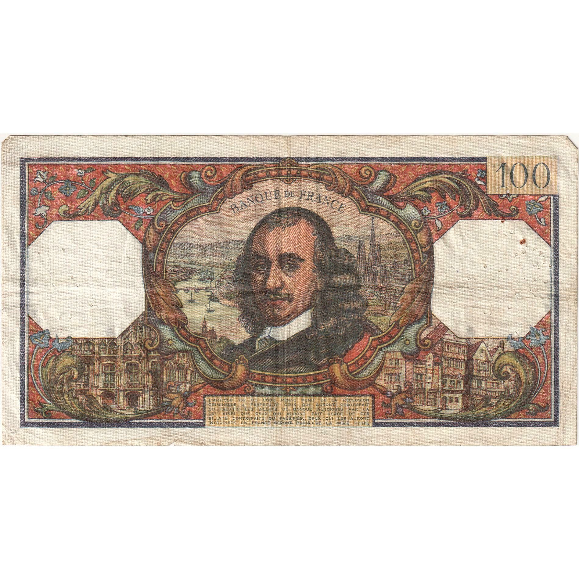 Frankreich, 100 Francs, Corneille, 1965-02-04, Q.66, S+