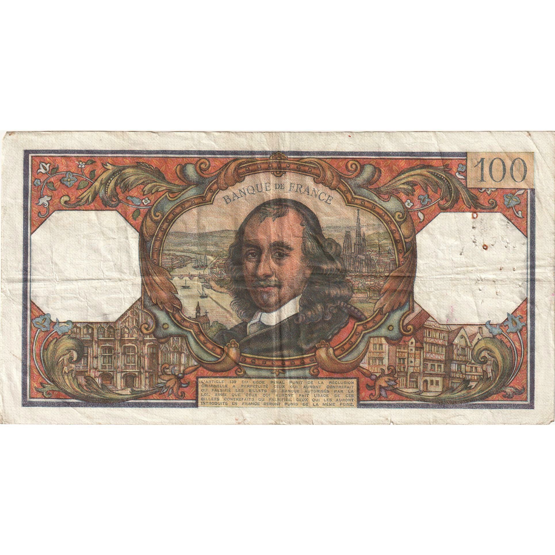 Francia, 100 Francs, Corneille, 1965-07-01, F.102, RC