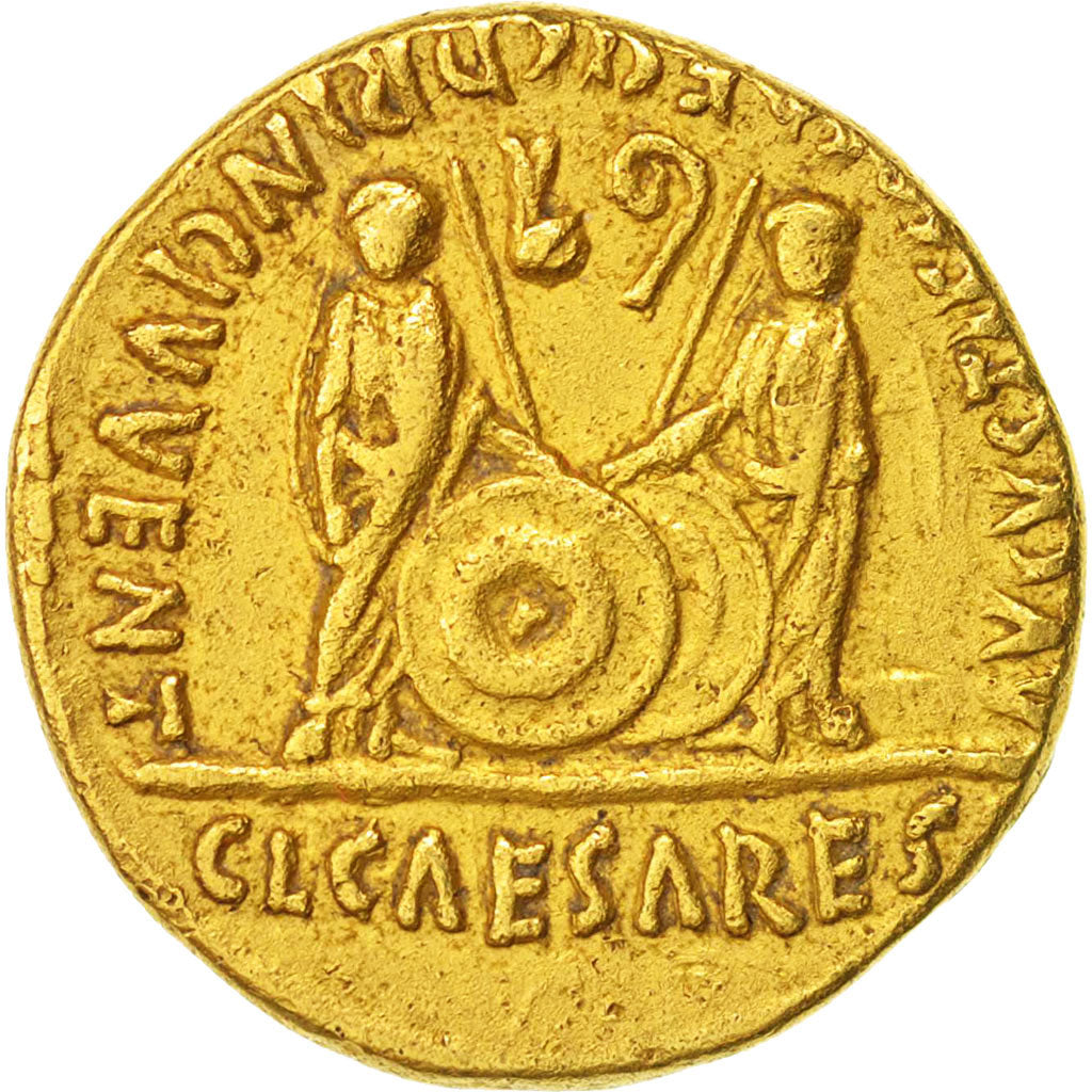 Augustus, Aureus, Lyons, BB+, Oro, RIC:206