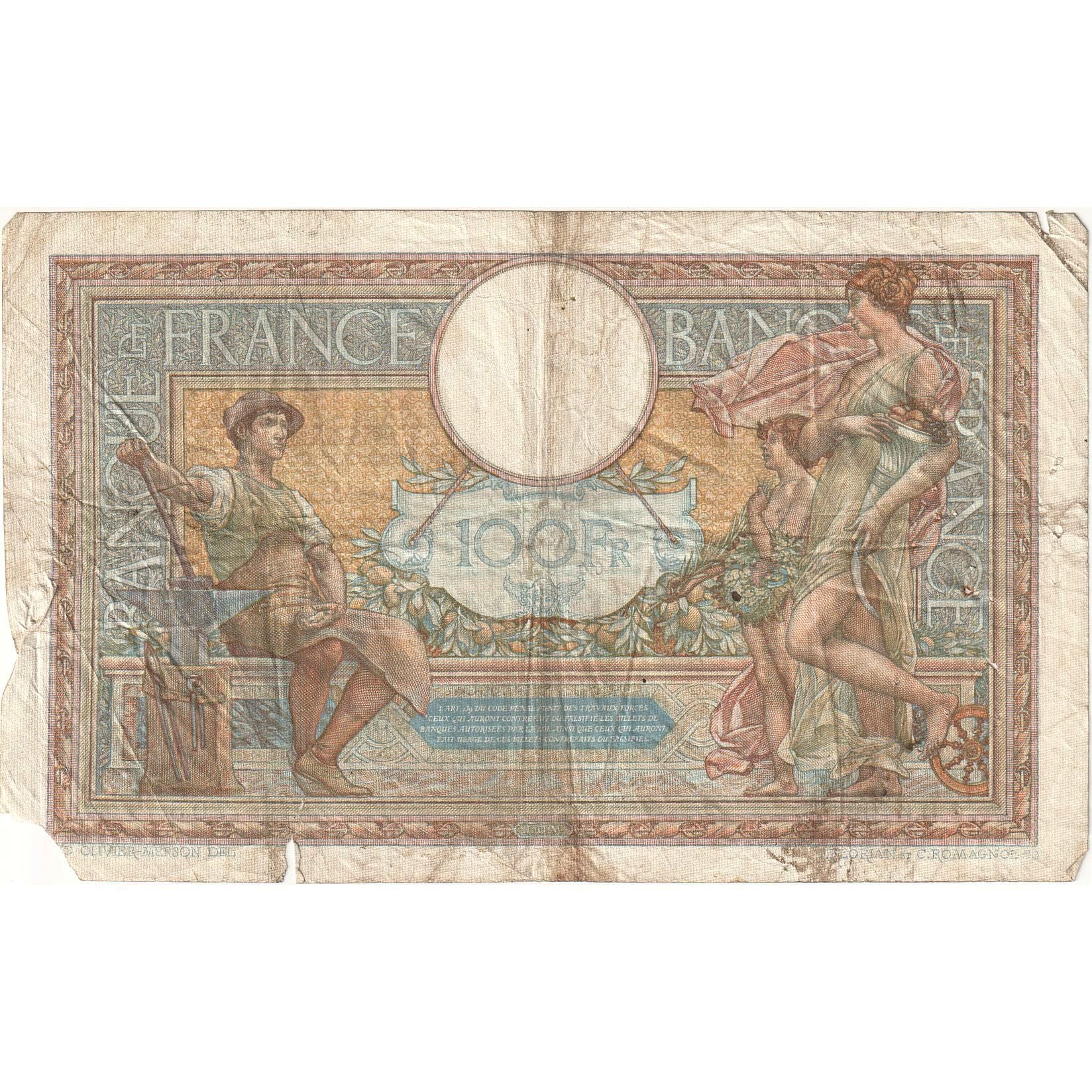 Francia, 100 Francs, 1939, O.64021 705, MC+, Fayette:24.15, KM:78c