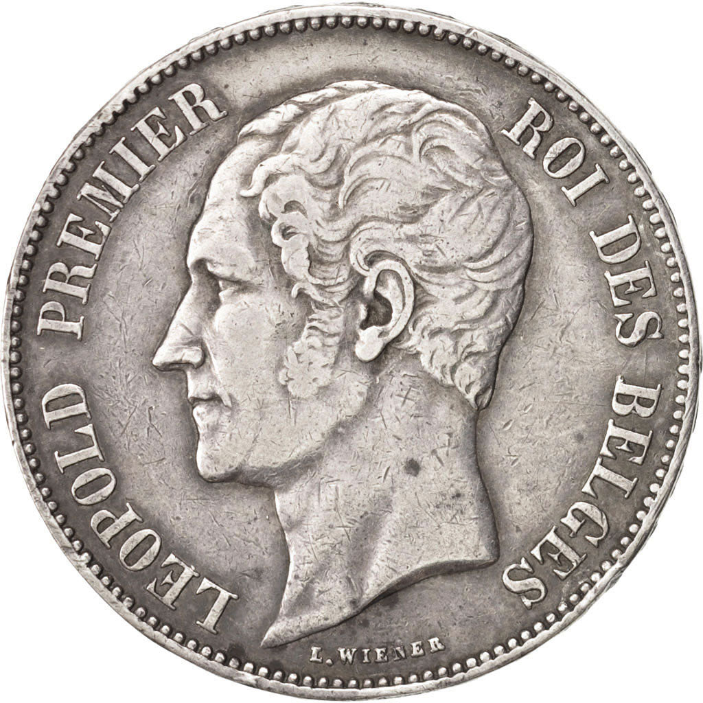 Belgium, Leopold I, 5 Francs, 5 Frank, 1851, EF(40-45), Silver, KM:17