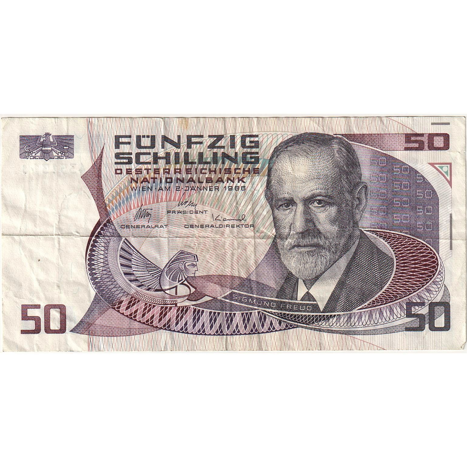 Austria, 50 Schilling, 1986-01-02, KM:149, EF(40-45)