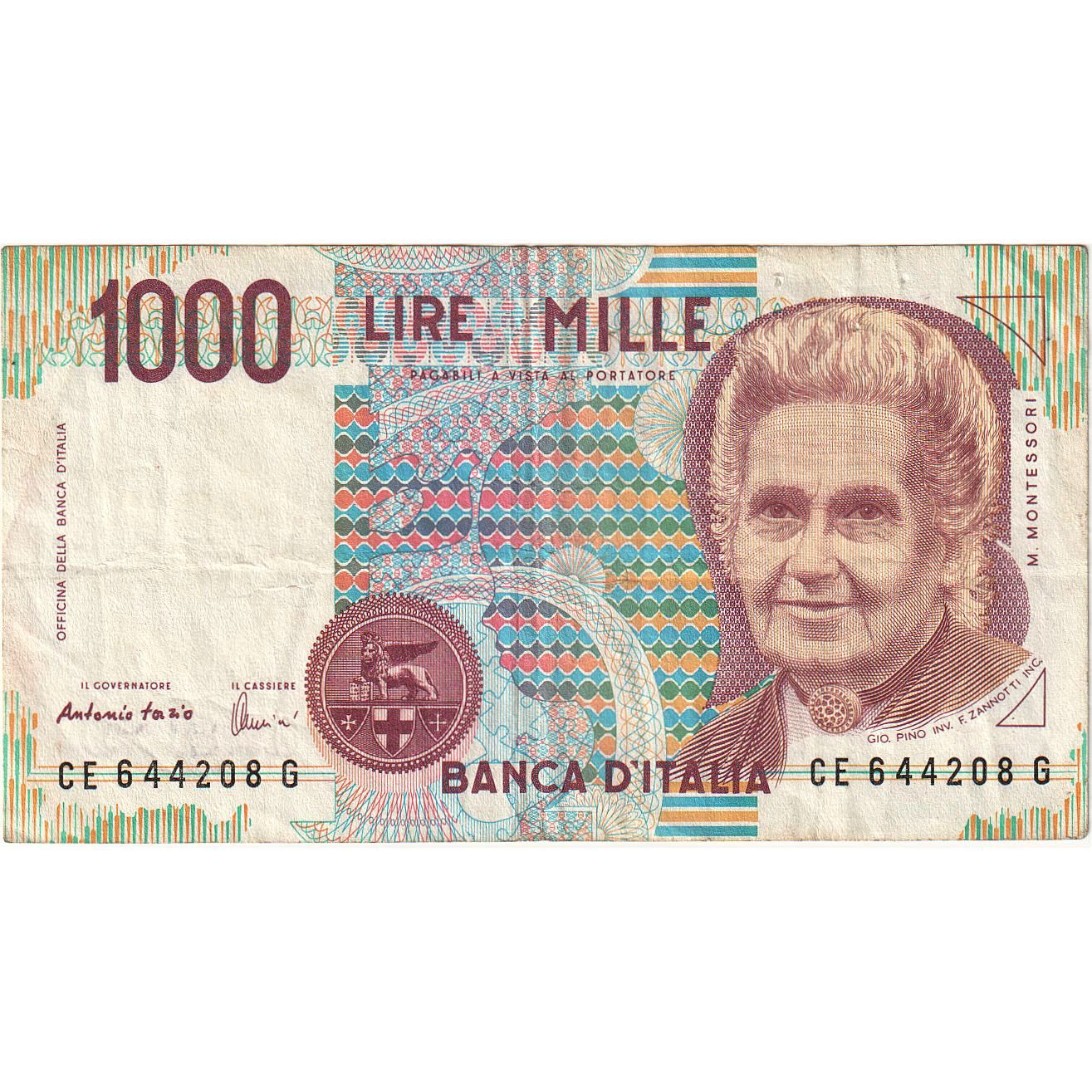 Italy, 1000 Lire, 1990-10-03, KM:114c, UNC(63)