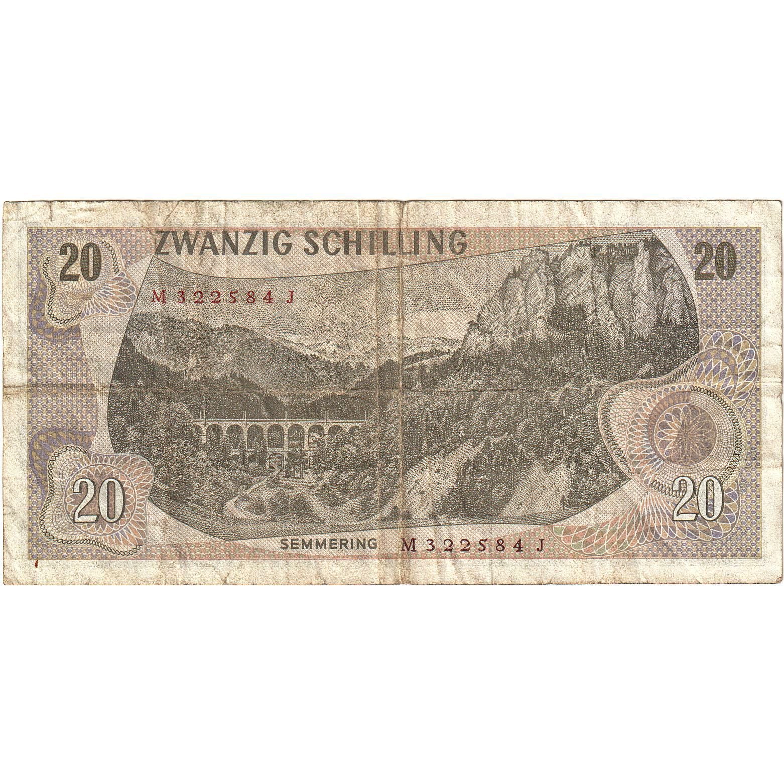 Austria, 20 Schilling, 1967-07-02, KM:142a, F(12-15)