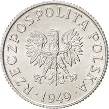 Coin, Poland, Grosz, 1949, MS(64), Aluminum, KM:39