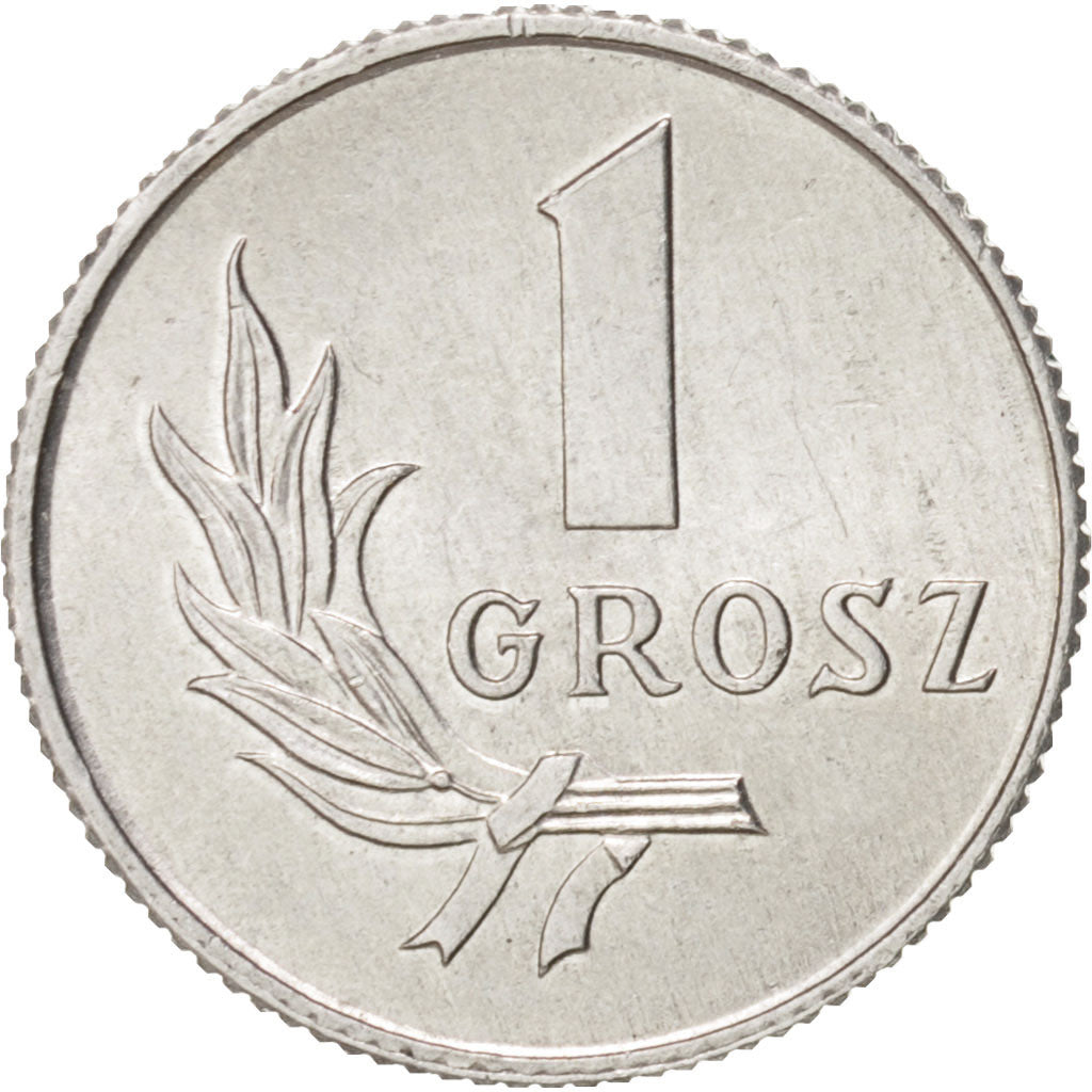 Coin, Poland, Grosz, 1949, MS(64), Aluminum, KM:39