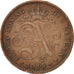 Belgium, Albert I, 2 Centimes, 1919, EF(40-45), Copper, KM:65