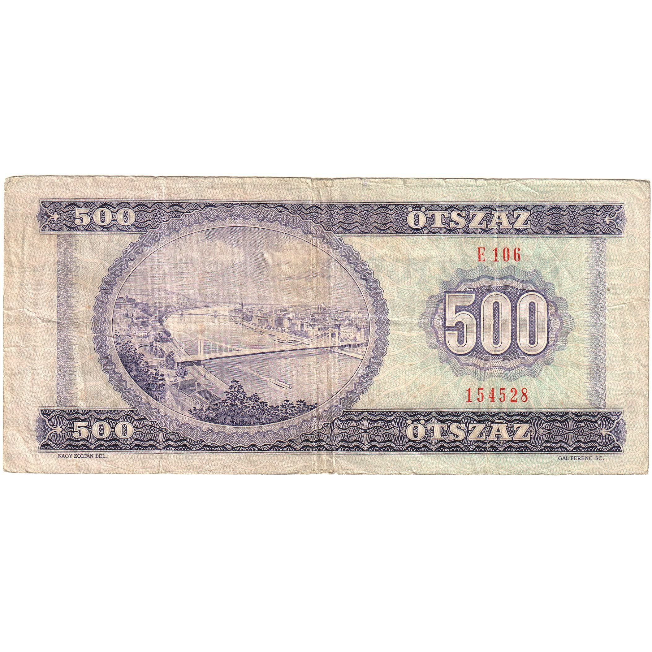 Hungary, 500 Forint, 1975, 1975-10-28, KM:172c, EF(40-45)