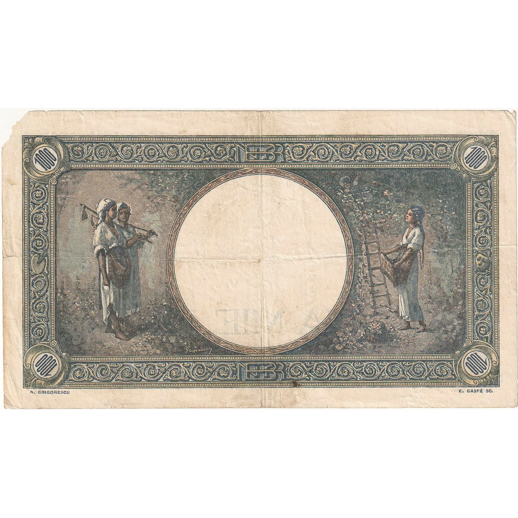 Romania, 1000 Lei, 1941, 1941-09-10, KM:52a, VG(8-10)