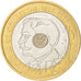 France, Pierre de Coubertin, 20 Francs, 1994, MS(60-62), Tri-Metallic, KM:1036