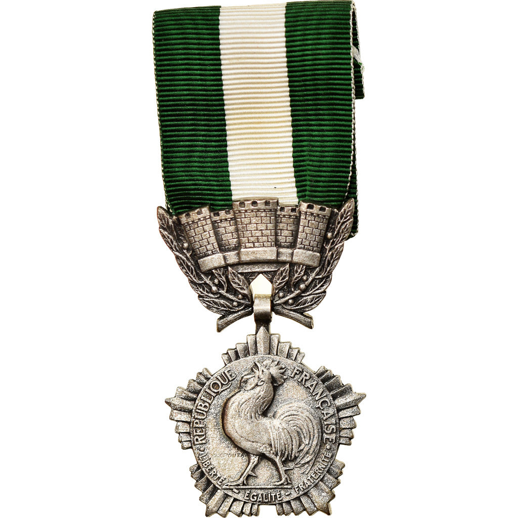 France, Collectivités locales, Medal, Excellent Quality, Crouzat, Silvered