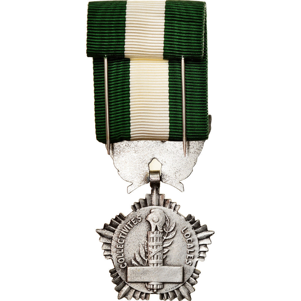 France, Collectivités locales, Medal, Excellent Quality, Crouzat, Silvered