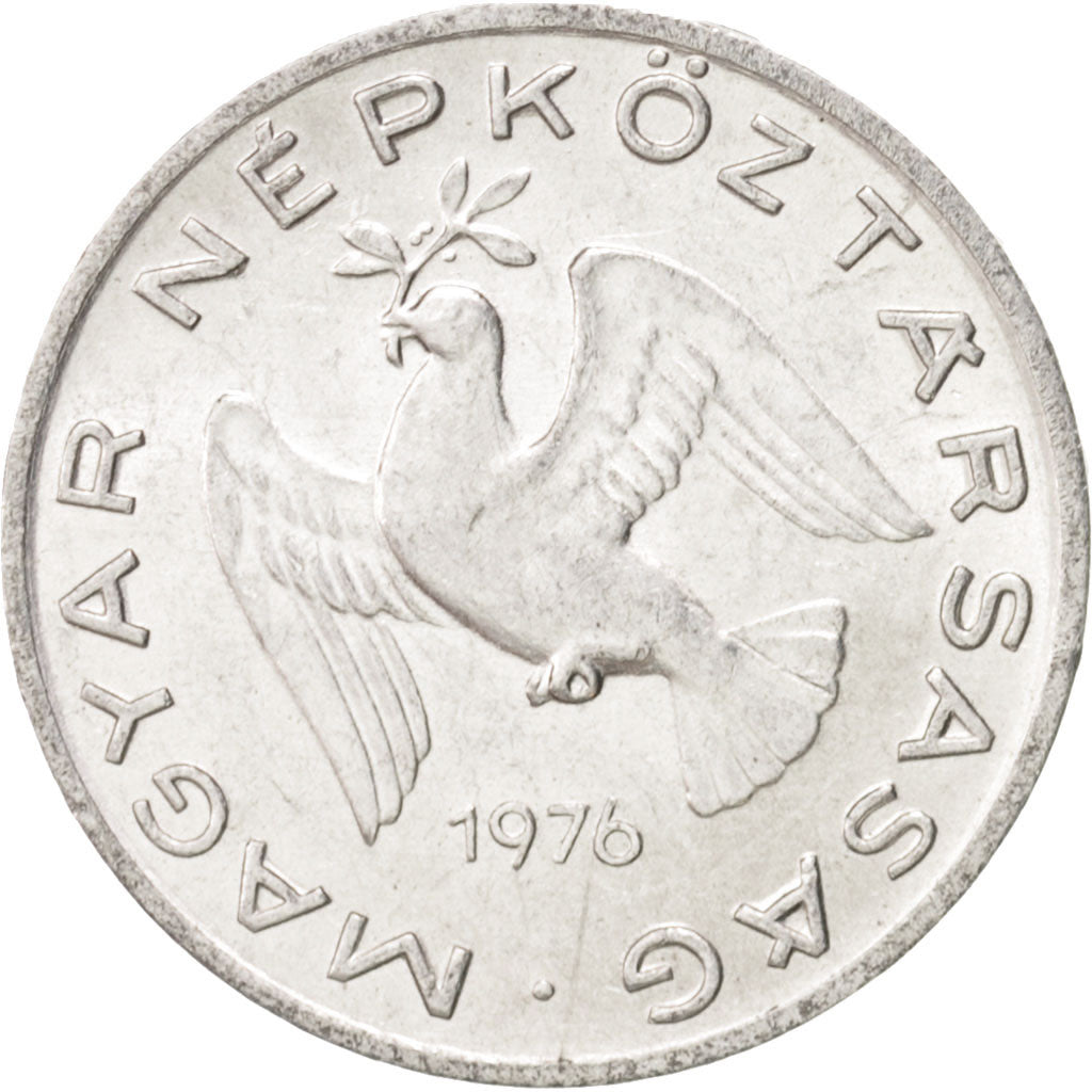 Monnaie, Hongrie, 10 Filler, 1976, Budapest, SUP, Aluminium, KM:572