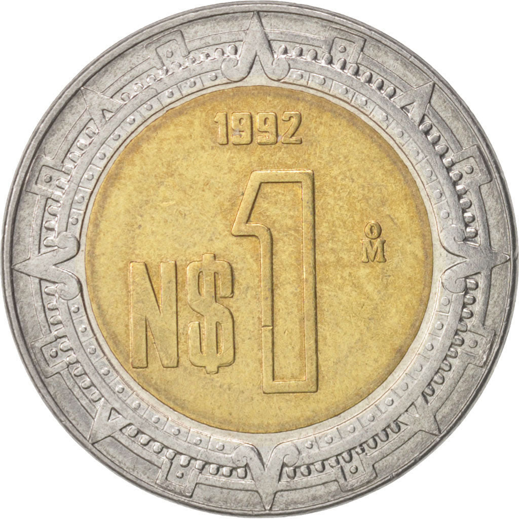 Mexico, Nuevo Peso, 1992, Mexico City, SUP, Bi-Metallic, KM:550