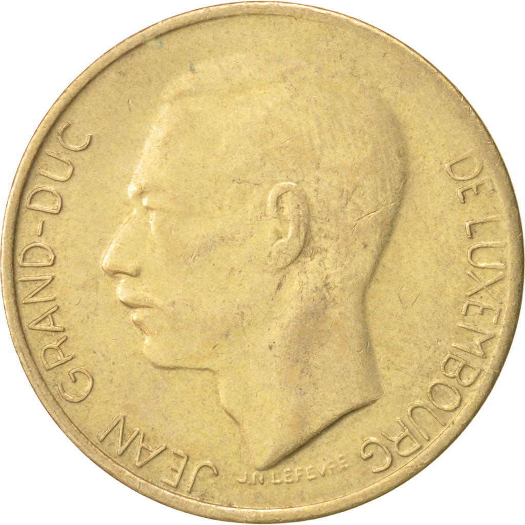 Coin, Luxembourg, Jean, 5 Francs, 1988, AU(50-53), Aluminum-Bronze, KM:60.2