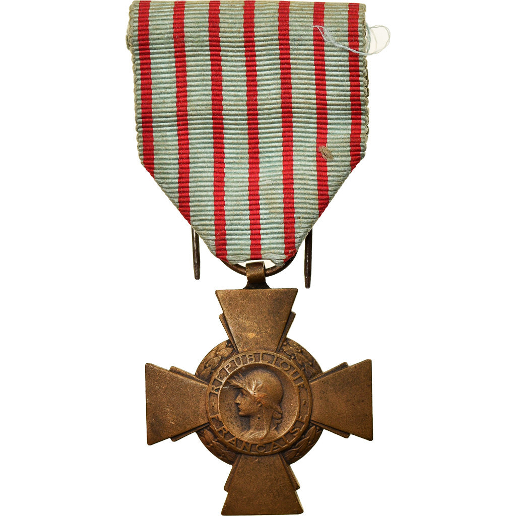 France, Croix du Combattant, Medal, 1914-1918, Very Good Quality, Bronze, 36