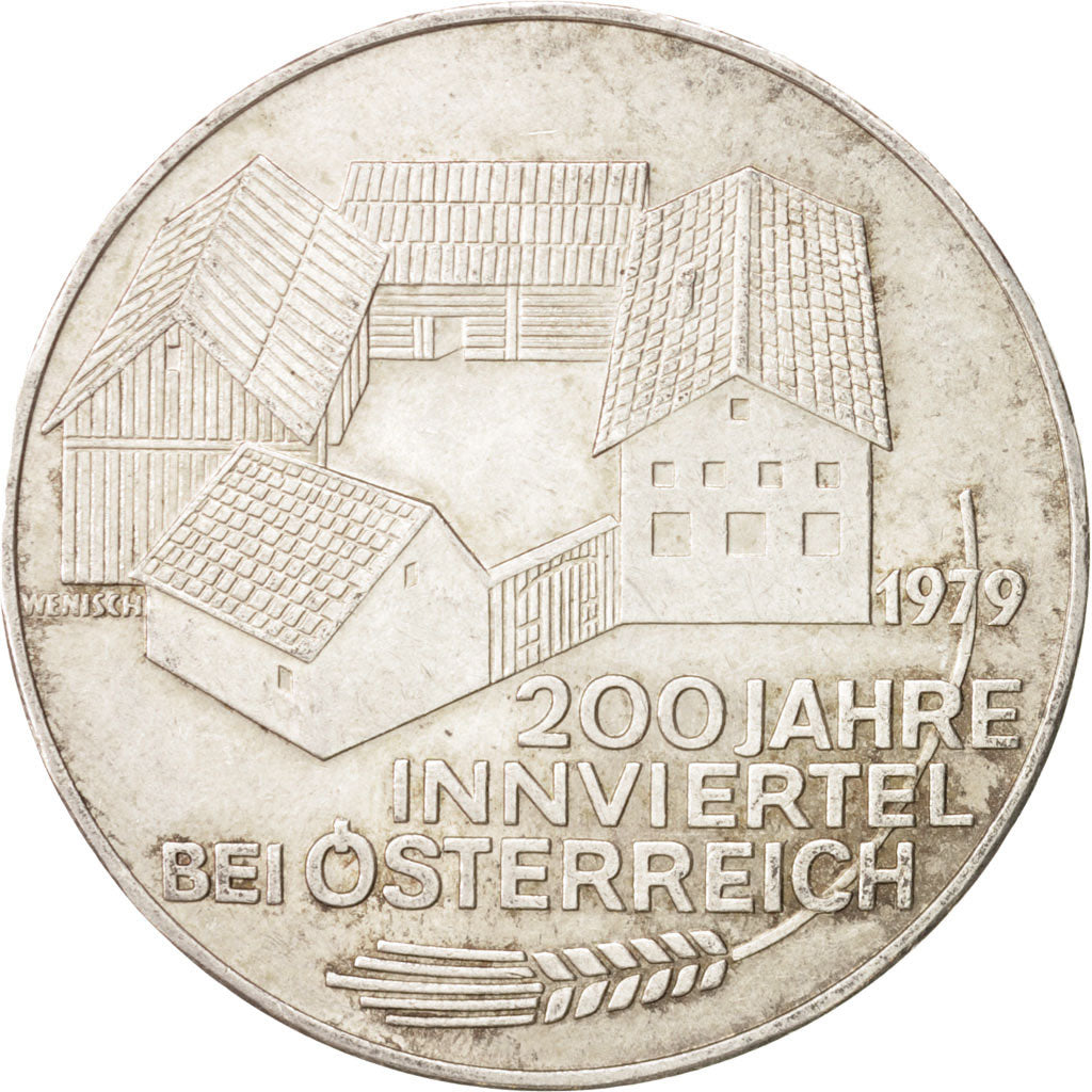 Austria, 100 Schilling Innviertel, 1979, AU(55-58), Silver, KM:2943