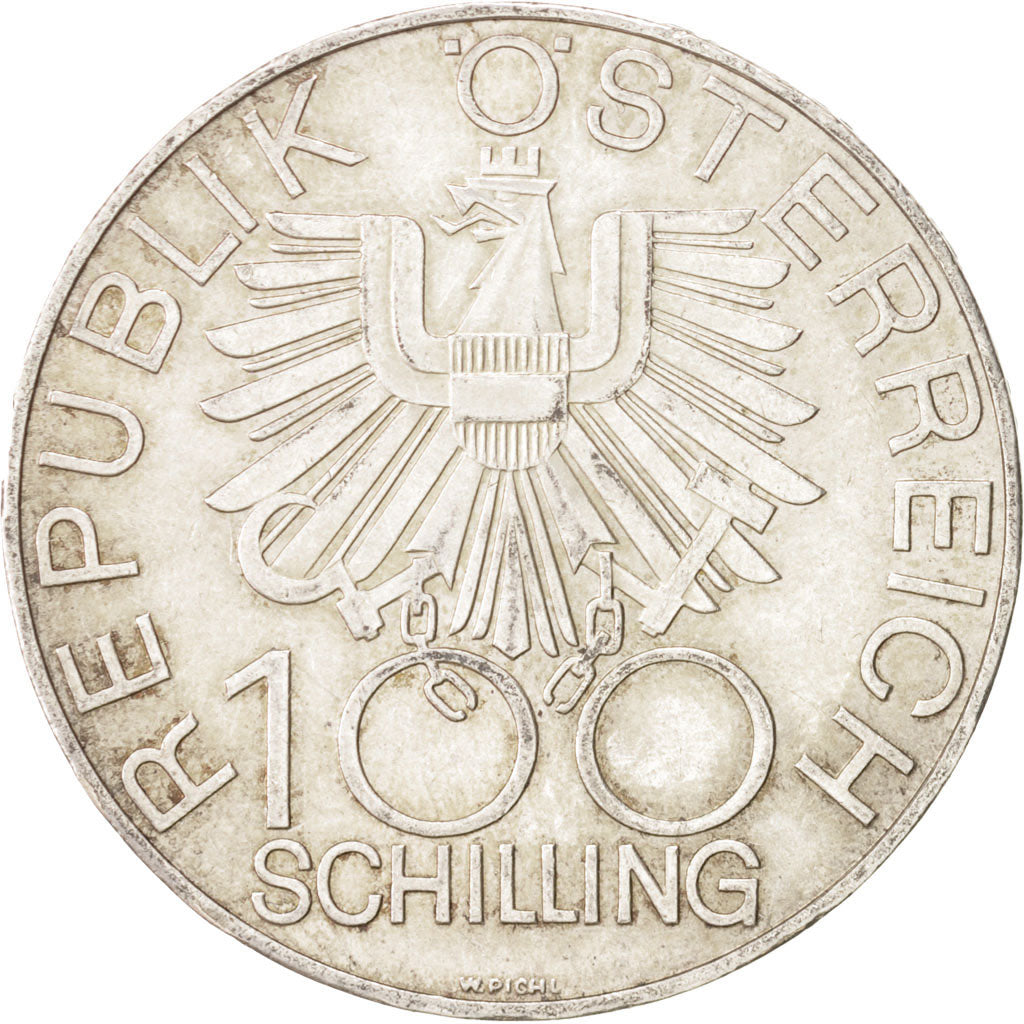 Austria, 100 Schilling Innviertel, 1979, AU(55-58), Silver, KM:2943