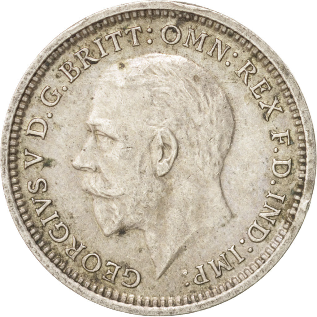 Coin, Great Britain, George V, 3 Pence, 1936, AU(55-58), Silver, KM:831