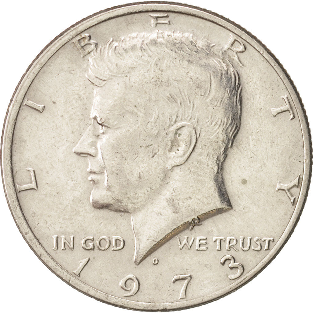 United States, Kennedy Half Dollar, 1973, Denver, AU(50-53), KM:202b