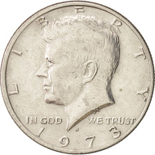 United States, Kennedy Half Dollar, 1973, Denver, AU(50-53), KM:202b