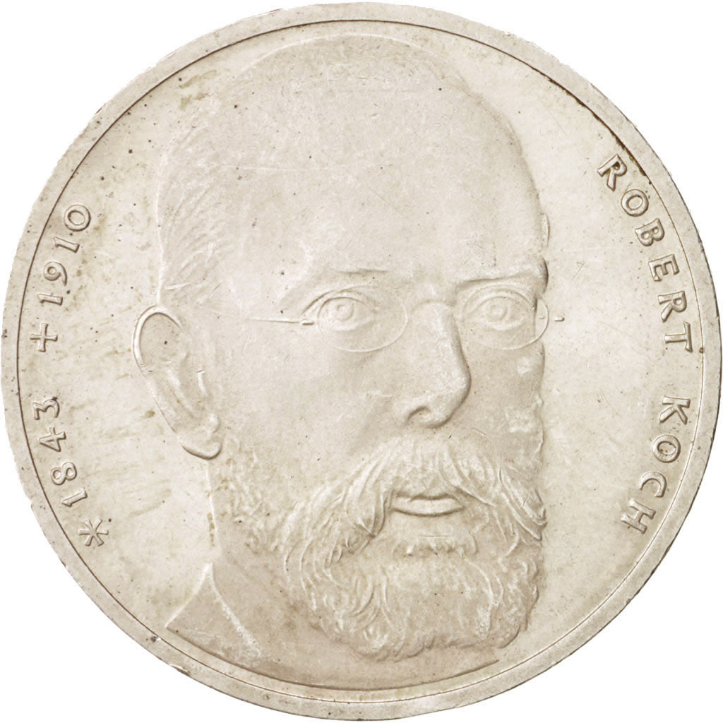 Coin, GERMANY - FEDERAL REPUBLIC, 10 Mark, 1993, Hamburg, Germany, AU(55-58)