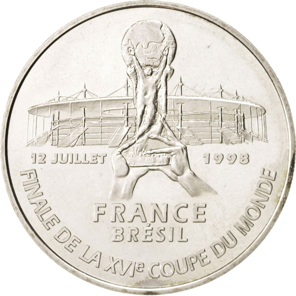 France, 5 Francs, 1998, Paris, MS(64), Silver, KM:1212