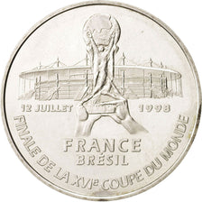 France, 5 Francs, 1998, Paris, MS(64), Silver, KM:1212