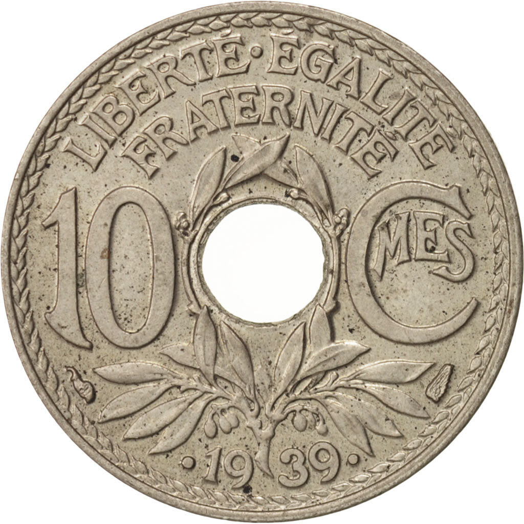France, Lindauer, 10 Centimes, 1939, MS(63), Nickel-Bronze, KM:889.2
