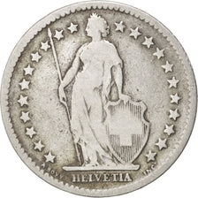 Switzerland, 2 Francs, 1874, Bern, VF(20-25), Silver, KM:21