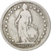 Switzerland, 2 Francs, 1874, Bern, VF(20-25), Silver, KM:21