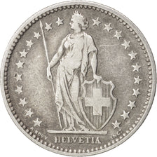 Switzerland, 2 Francs, 1886, Bern, VF(30-35), Silver, KM:21