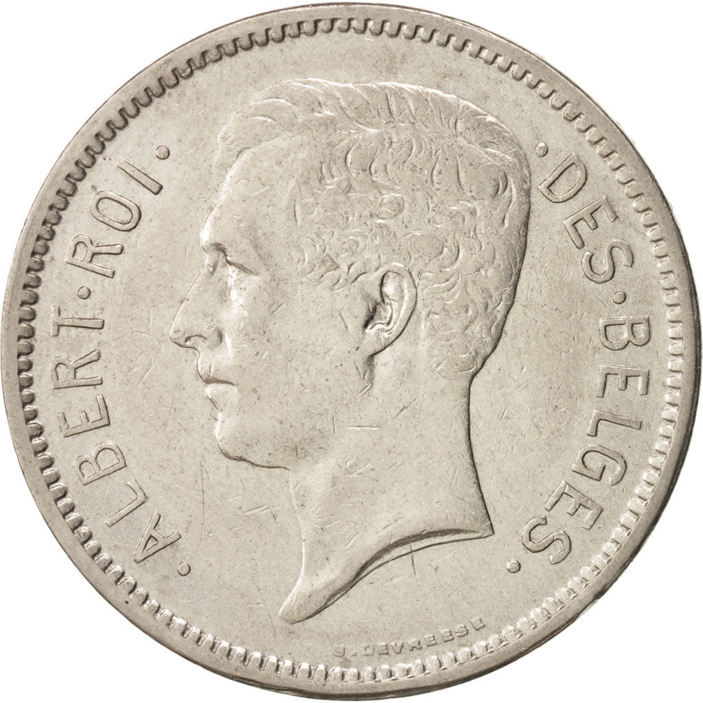 Coin, Belgium, 5 Francs, 5 Frank, 1930, AU(50-53), Nickel, KM:97.1