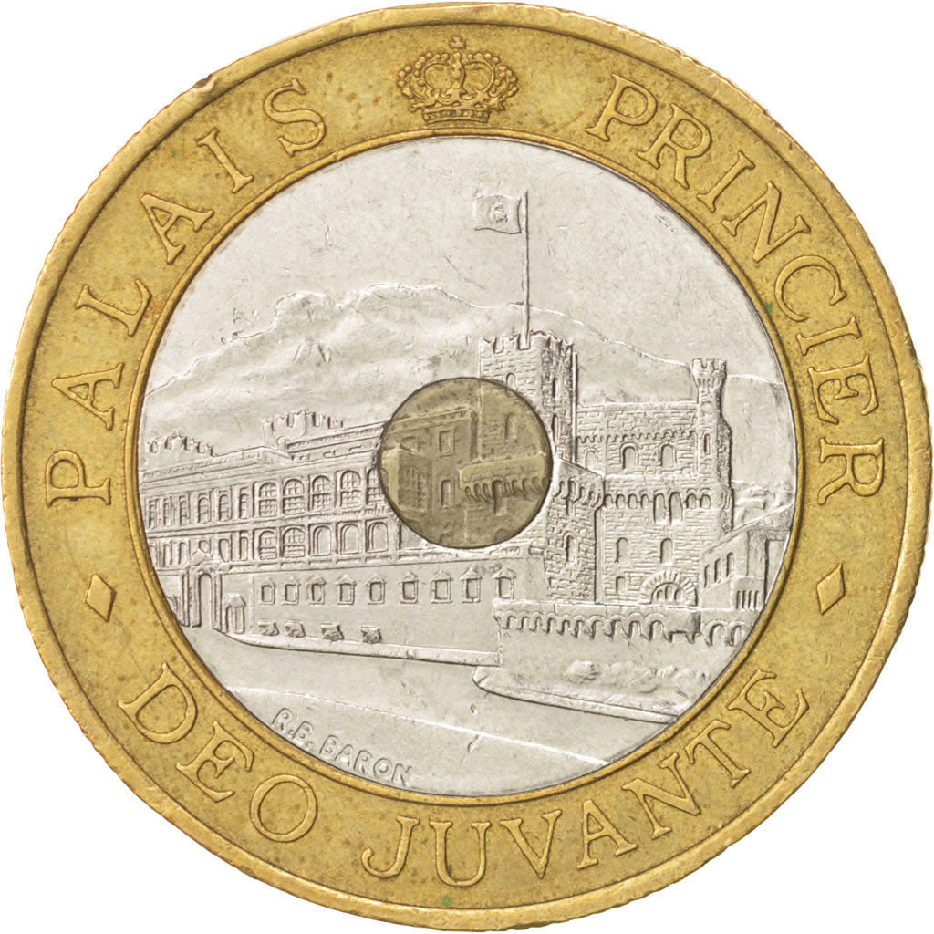 Monaco, Rainier III, 20 Francs, 1992, AU(55-58), Tri-Metallic, KM:165
