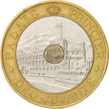 Monaco, Rainier III, 20 Francs, 1992, AU(55-58), Tri-Metallic, KM:165