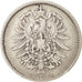 GERMANY - EMPIRE, Wilhelm I, Mark, 1886, Hambourg, EF(40-45), Silver, KM:7