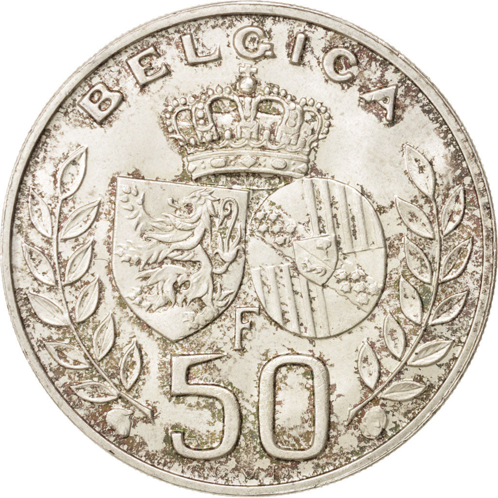 Coin, Belgium, 50 Francs, 50 Frank, 1960, MS(63), Silver, KM:152.1