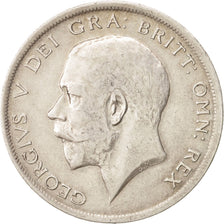 Great Britain, George V, 1/2 Crown, 1916, AU(50-53), Silver, KM:818.1