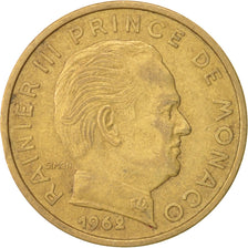 Monaco, Rainier III, 50 Centimes, 1962, EF(40-45), Aluminum-Bronze, KM:144