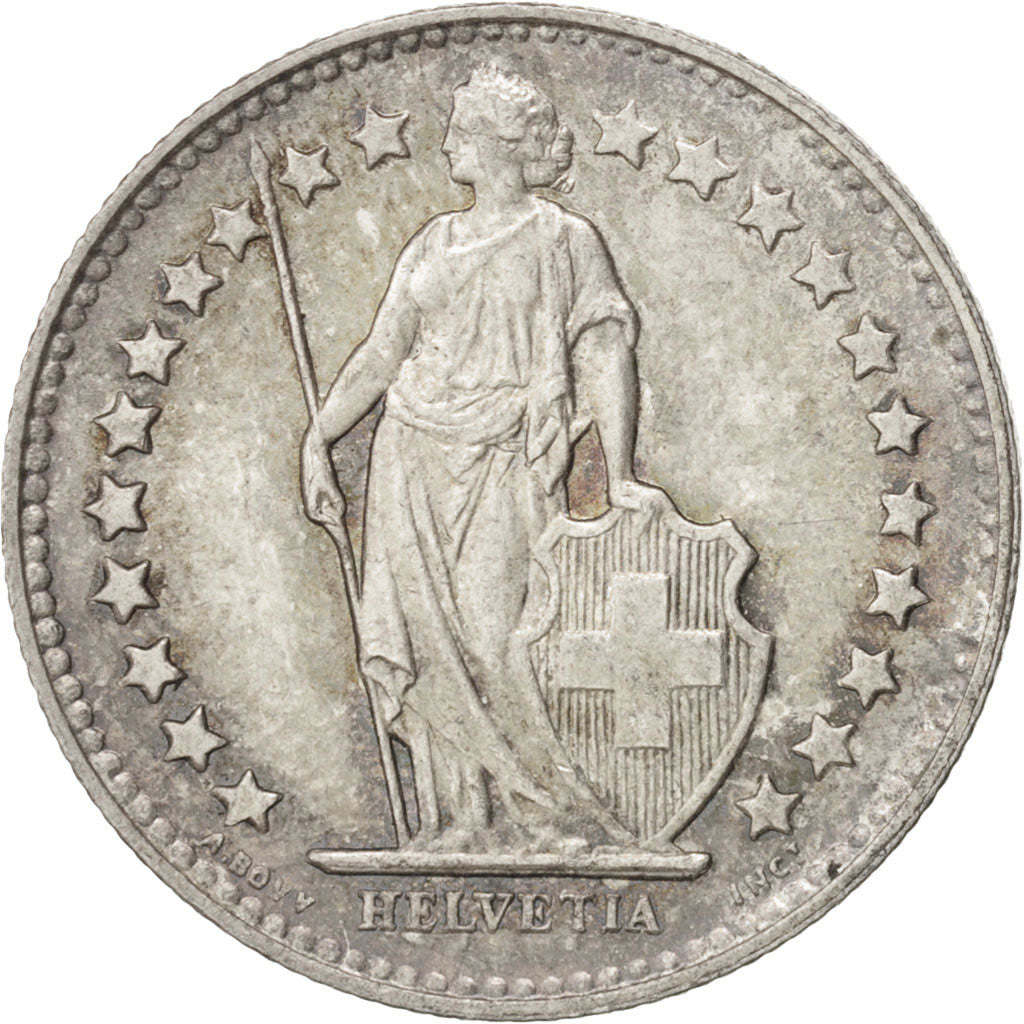 Svizzera, 1/2 Franc, 1946, Bern, SPL, Argento, KM:23