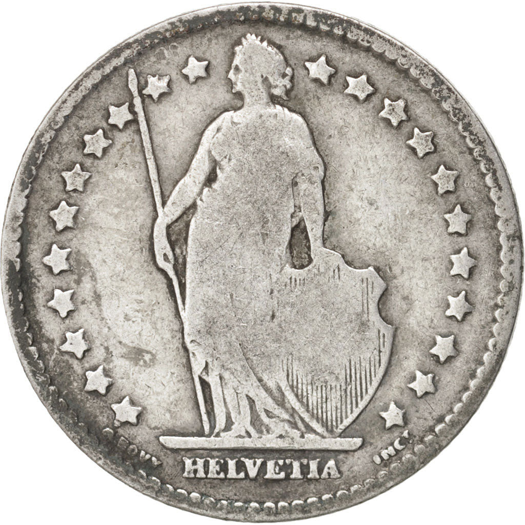 Switzerland, Franc, 1898, Bern, F(12-15), Silver, KM:24