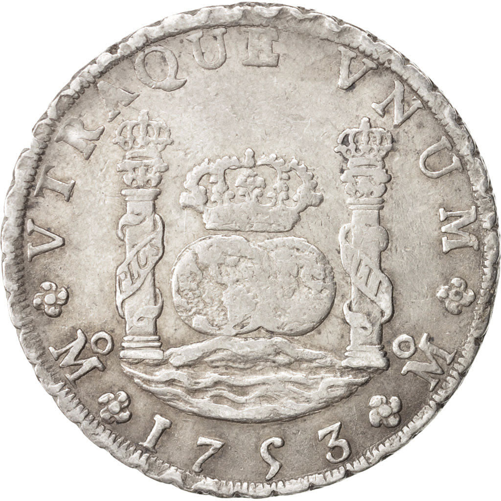 Mexico, Ferdinand VI, 8 Réales, 1753, Mexico City, VF(30-35), Silver, KM:104.1
