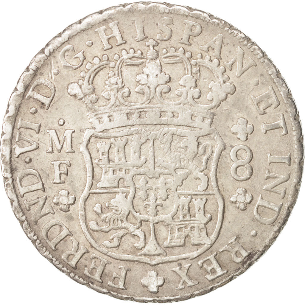Mexico, Ferdinand VI, 8 Réales, 1753, Mexico City, VF(30-35), Silver, KM:104.1