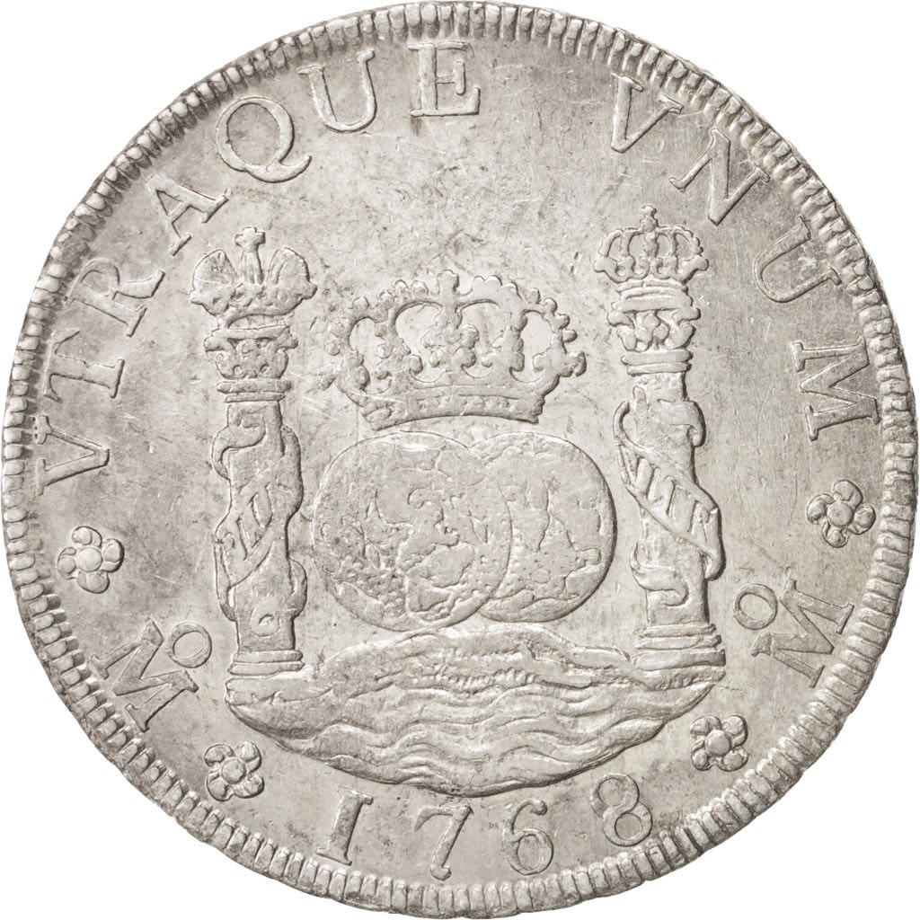 Mexico, Charles III, 8 Réales, 1768, Mexico City, AU(50-53), Silver, KM:105